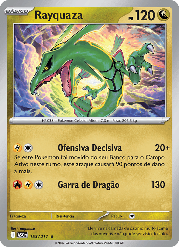 Rayquaza 153 - Megaevolução ME02.5