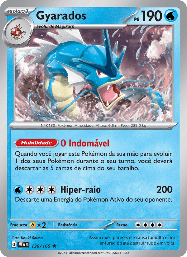 Gyarados 130/165 - Coleção 151
