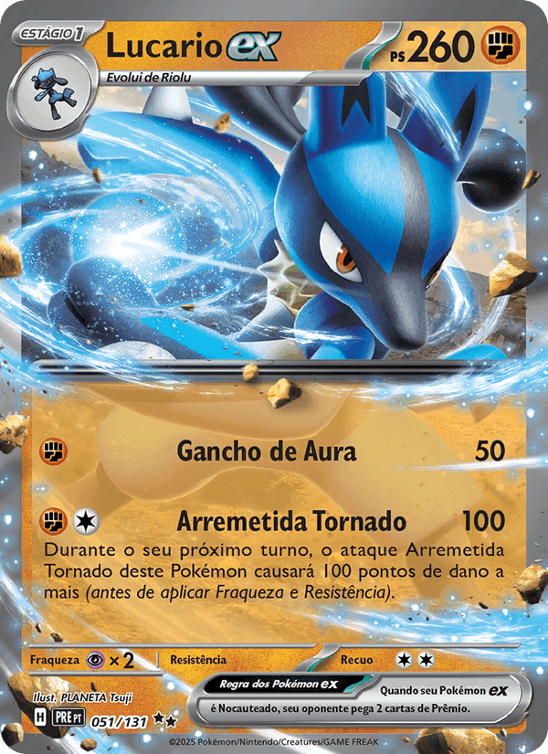 Lucario ex 051/131 - Evoluções Prismáticas