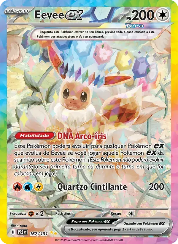 Eevee ex 167/131 - Evoluções Prismáticas