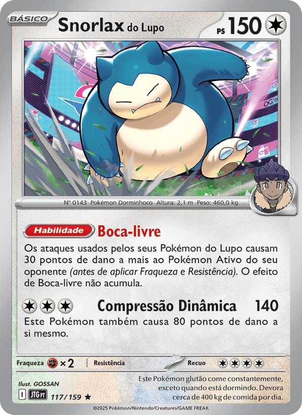 Snorlax do Lupo 117/159 - Amigos de Jornada