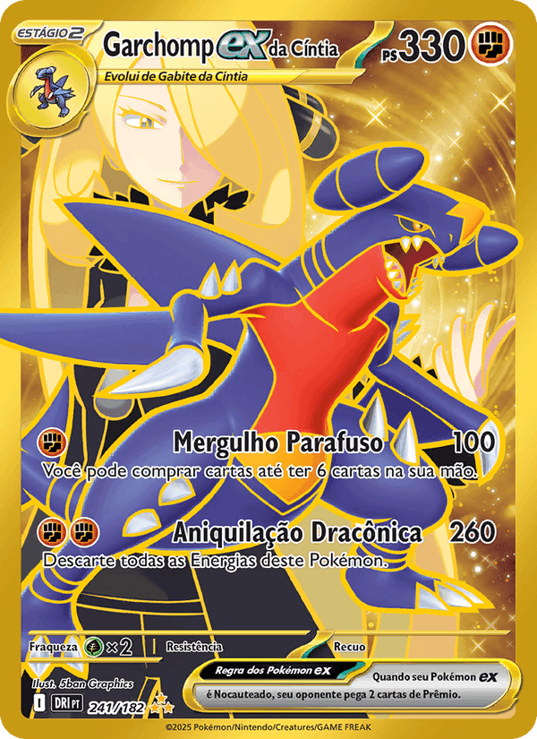 Garchomp ex da Cíntia 241/182 - Rivais Predestinados