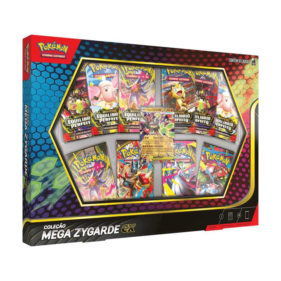 Box Pokémon Coleção Mega Zygarde ex