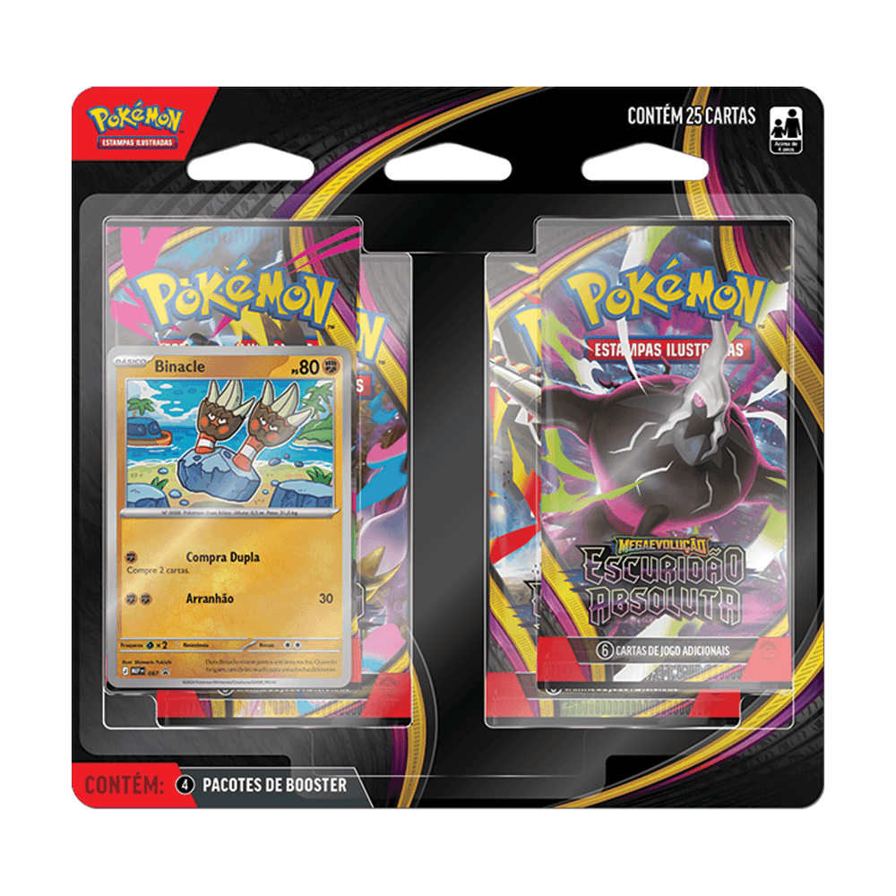 Blister Quádruplo Pokémon ME05 Escuridão Absoluta