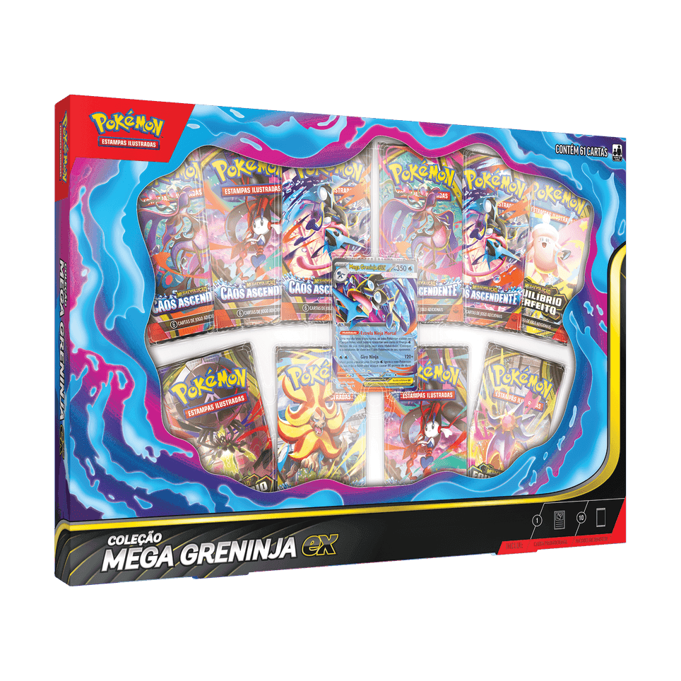 Box Pokémon Coleção Mega Greninja ex