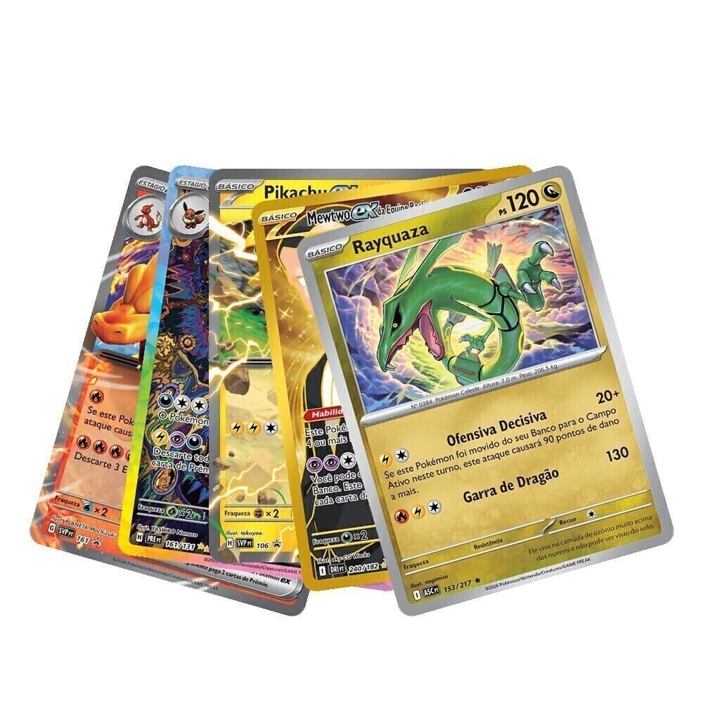 Pacote Mistério KDL - 5 cartas com 1 ex ou similar garantida